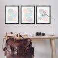 thumbnail image 3 of Stupell Industries Pastel Stones on White Abstract Painting Black Floater Framed Canvas Art Print Wall Art, 21 x 31, Set of 3, 3 of 10