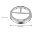 thumbnail image 2 of HAMPPLIES 3Pcs Portable Toothbrush Cover Silver 9x9cm Stainless Steel Organizer, 2 of 8