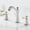 White, variant on Basin Mixer Faucet 3 Hole Split Double Handle Hot and Cold Water Brass Bathroom Mixer Faucet-White