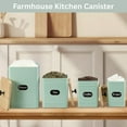 thumbnail image 2 of PERFNIQUE Kitchen Canisters, Airtight Canister Sets of 4 for Kitchen Counter, Sage Green Kitchen Accessories, Coffee Tea Sugar Flour Spice Tin Jars Food Storage (Sage Green), 2 of 7