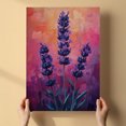 thumbnail image 3 of Lavender Flower Canvas Wall Art 8x12 inches - French Rustic Vintage Lavender Flower Watercolor Canvas Print for Cozy Bedroom, 3 of 5