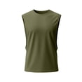 thumbnail image 4 of Gamivast Muscle Tank Tops Men Sleeveless Gym Workout Shirts Casual Athletic Tees Deep Armhole Bodybuilding Activewear Lightweight Comfortable Summer Fitness, 4 of 5