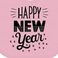 thumbnail image 4 of Inktastic Happy New Year in Hand Lettering Boys or Girls Baby Bib, 4 of 4