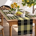 thumbnail image 6 of Placemats Set of 6, Yellow Check Plaid Place Mats Geometric Pattern Tablemats Washable Placemat Table Decoration for Kitchen Table Dinner Party Home Decor Indoor Outdoor 13x19 Inch, 6 of 9