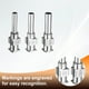 thumbnail image 5 of 1 conjunto de agujas de dispensación de 8-14 calibre de 0.5 pulgadas, punta roma, con conector Luer para rellenar pegamento, aceite, líquidos espesos, tinta, uso en laboratorio, plateado, 5 of 6
