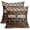 Brown Black, variant on African Print Pillow Covers 20x20 Inch Set of 2, Brown Black Ethnic Style Boho Decorative Throw Pillow Cases Modern Cushion Covers Bohemian Decoration Gift Farmhouse Sofa Couch Bed Decor