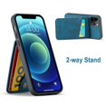 thumbnail image 3 of Dteck iPhone 11 Pro Wallet Case for Women and Men ,PU Leather Flip Folio Phone Cover with Credit Card Holder Stand Compatible with iPhone 11 Pro,Blue, 3 of 5