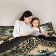 thumbnail image 5 of Castle Fairy Blue Dragonfly Moth Full Size Comforter Sets,Chic Floral Daisy Bedding Sets, 5 of 8