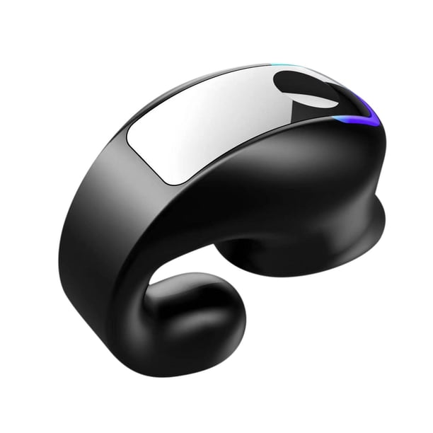 Pisexur Electrónica para Hombres Audífonos de Conducción de Gas Inalámbricos con Clip para la Oreja Audífonos Bluetooth de Clip Abiertos Audífonos Bluetooth con Clip para Usar en la Oreja Audífonos D