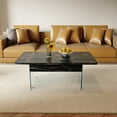 thumbnail image 2 of Multifunctional Lift Top Coffee Table -Black Marble Pattern, Essential for Modern Homes.Tempered Glass Legs,Multiple Color Options,Lift Top Feature.Perfectly Fitting Into Both Living Rooms And Office, 2 of 12