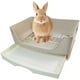 thumbnail image 1 of Caja de arena grande para conejos, inodoro de esquina con cajón, bandeja para mascotas más grande para hámsteres adultos, conejillos de indias, hurones, galesaurios, conejos y otros animales, 1 of 6