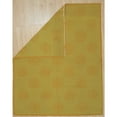 thumbnail image 3 of EORC Yellow Handwoven Wool Contemporary Modern Flat Weave Rug, 6' x 8', 3 of 4