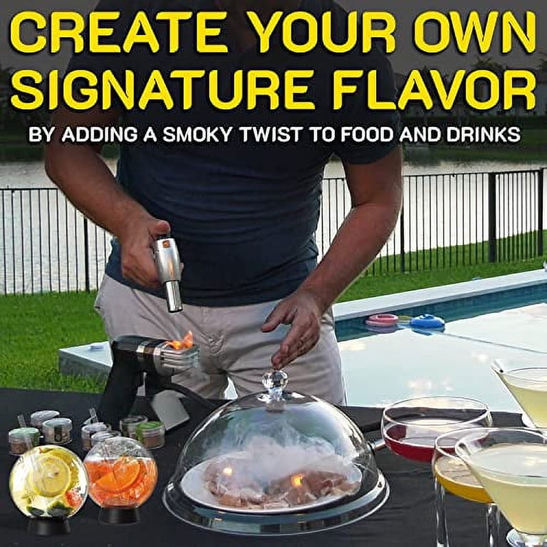 Homia Cocktail Smoker Infuser Kit, 13 PCS, Smoking Gun and Wood