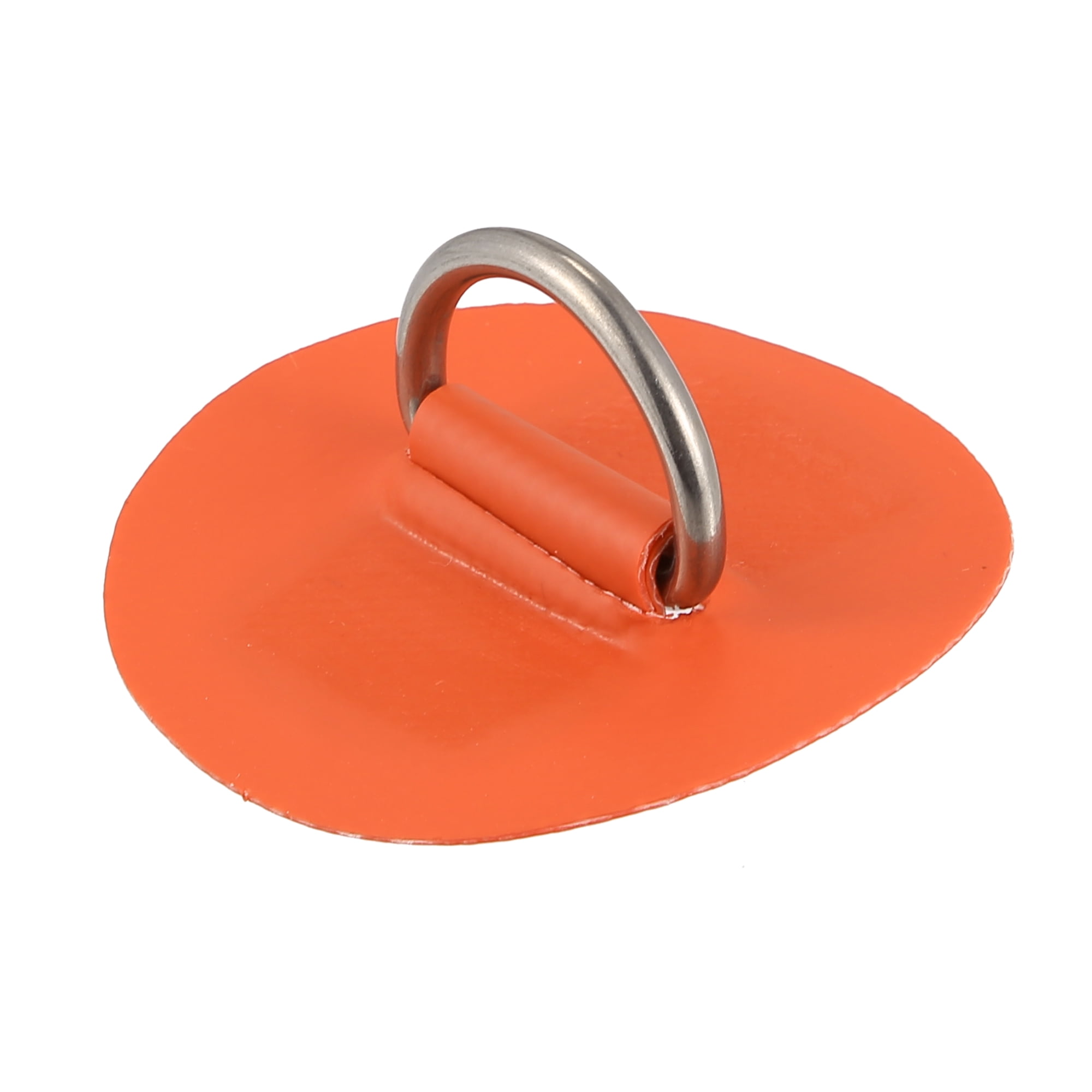 Unique Bargains 6pcs 2.4in D Ring Patch Round Pad for Inflatable Boat Orange