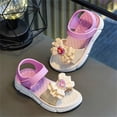 thumbnail image 5 of FSYBOA Girls Sandals, Outdoors Non-Slip Open Toe Casual Summer Shoes Purple Size 1(Big Kids), 5 of 5