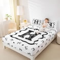 thumbnail image 3 of Erosebridal H Letter Kids Full Size Sheets, Cute Bow-tie Bed Sheets, 4 Pieces, 3 of 5