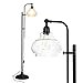 thumbnail image 3 of Brightech Austin Lampe de Sol LED, Lampe Industrielle pour Salons et Bureaux, Lampe sur Pied Moderne du Milieu du Siècle avec Tête Réglable, Lampe Haute avec Abat-Jour en Verre Rustique pour Chambre - Noir, 3 of 4