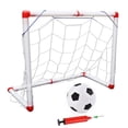 thumbnail image 3 of Indoor Outdoor Children Mini Football Soccer Goal Post Net Set with Ball Pump Kids Football Sport Toy, 3 of 4