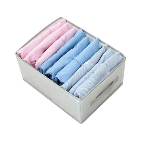 HSMQHJWE Small Fabric Storage Bins PP Board Clip Mesh Clothes Storage Box Pants Compartment Storage Box Drawer Compartment Bag Storage Bags for Quilts