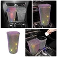 thumbnail image 2 of Cubo de basura para coche con diamantes de imitación, contenedor para guardar artículos diversos en el interior del coche, cubo de basura para coche, 2 of 5