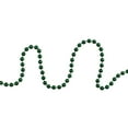thumbnail image 4 of Northlight Shiny Metallic Beaded Christmas Garland - 15' x .25" - Emerald Green - Unlit, 4 of 5