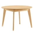 thumbnail image 2 of Modway Vision 45 in Round Dining Table, Oak, 2 of 8