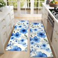 thumbnail image 4 of Kitchen Rugs Sets Of 2,Pioneer Flower Floral Print Pattern Anti Fatigue Kitchen Mat Rugs Non Slip Washable,Decorative Kitchen Floor Mats for Kitchen,Sink,Laundry,17"X47", 4 of 5