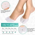 thumbnail image 3 of ChainPlus Silicone Toe Protective Cover Protector Sleeve - Metatarsal Sleeves - 1 Pair - Metatarsal Pads for Women & Men, 3 of 7