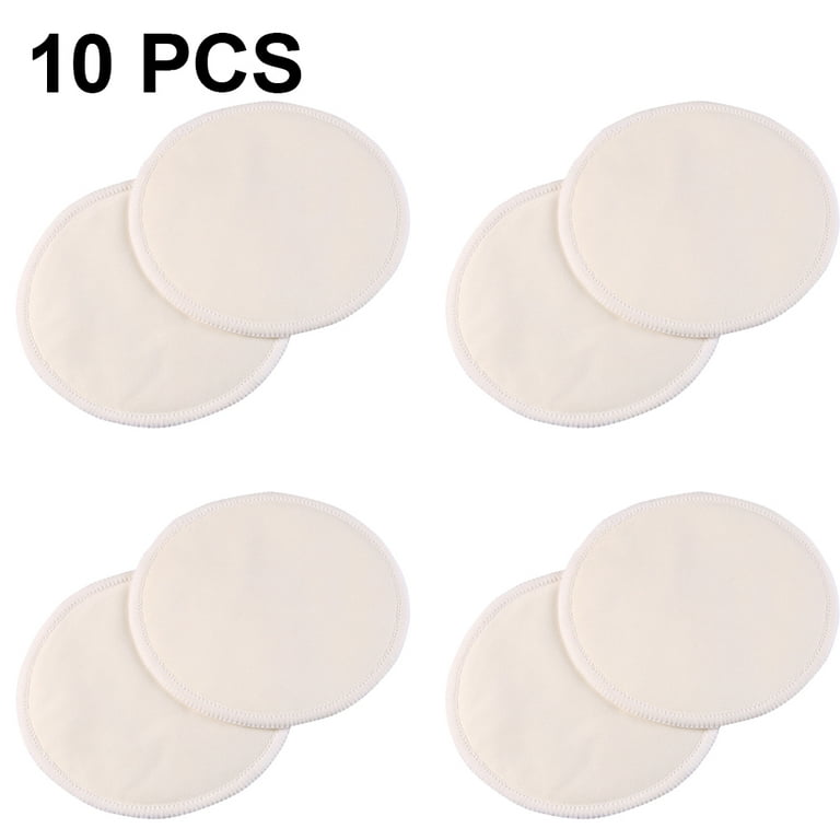 Bamboo Fiber Washable Breast Pads 10 Pack  Reusable Nursing Pads for  Breastfeeding 