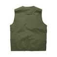thumbnail image 4 of hotojiny Men's Cargo Vest Lightweight Sleeveless Quick Dry Golf Vest with Zipper Pockets for Travel Hiking Fishing Outwear, 4 of 4