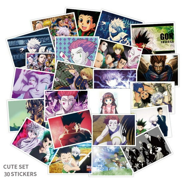 Akoada 30 Pcs Lot Hunter X Hunter Anime Stickers Waterproof Pvc Decal For Car Laptop Suitcase Skateboard Motorcycle For Kids Walmart Com Walmart Com
