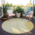 thumbnail image 6 of Addison Rugs Chantille Indoor/Outdoor Transitional Striped Gold Washable Round Rug, 8' x 8', 6 of 6