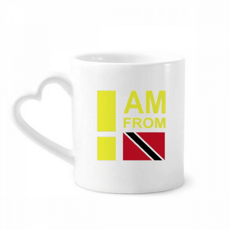 

I Am From Trinidad Tobago Mug Coffee Cerac Drinkware Glass Heart Cup