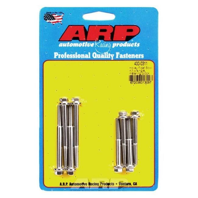 ARP 4000311 Holley Carburetor Float Bowl Bolt Kit Stainless Steel
