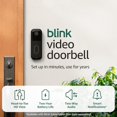 thumbnail image 2 of Blink Sonnette Vidéo (Modèle le Plus Récent) – Vue HD de la Tête aux Orteils, Autonomie de Deux Ans et Configuration simple. Module de Synchronisation avec Noyau Inclus –, 2 of 6