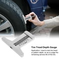 thumbnail image 3 of Depth Gauge Measuring Tool, Stable Wide Application Tire Depth Gauge High  Portable Rust Proof  For Motorcycle, 3 of 8