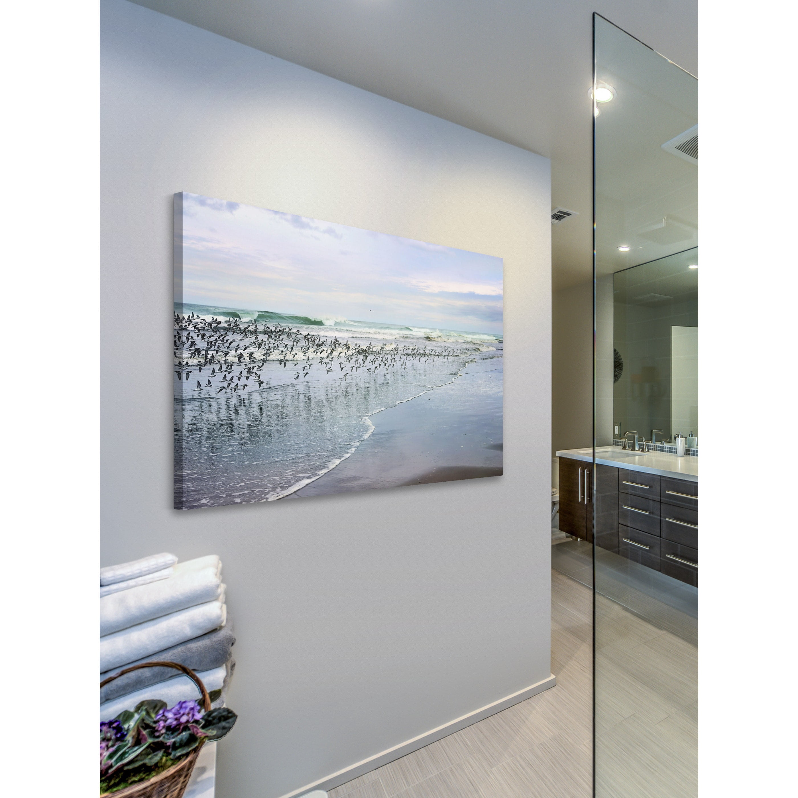 "Sea Birds" Painting Print on Wrapped Canvas