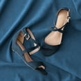 thumbnail image 2 of DREAM PAIRS Women's Ankle Strap Low Wedge Sandals, 2 of 5