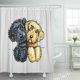 thumbnail image 1 of ABPHQTO Goldendoodle Labradoodles Black Yellow Lined Lover Drawing Cute Cortina de ducha 160x180 cm, 1 of 1