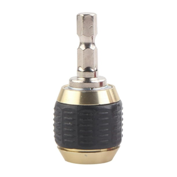 Portabrocas magnético de liberación rápida con vástago hexagonal de 1/4" y broca para paneles de yeso dorado