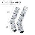thumbnail image 2 of Lsque Sea Life Elements Pattern Sport Compression Socks for Men & Women 15-20 mmHg Knee High Nurse Pregnant Running Medical and Travel Athletic, 2 of 6