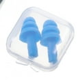 thumbnail image 2 of 1 Pair Earplugs Sleeping Noise Reduction Silicone Reusable Soft Snoring Earplug Ear Protection Travel Pocket Study Earbuds, 2 of 8