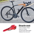 thumbnail image 4 of Eigraketly Asiento de bicicleta, ligero, ahuecado, suministros de ciclismo, cómodo cojín de esponja gruesa para bicicletas, sillín de bicicleta Ciclismo Negro rojo, 4 of 6