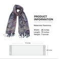thumbnail image 4 of CosplaySpa Exquisite Paisley Pashmina Shawl - Luxurious Silk Scarf for Adult and Teen Women, 4 of 6