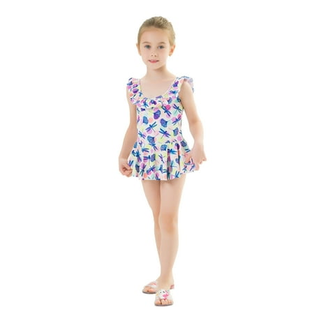 

Kids Swimsuit Toddler Girls Sleeveless Cartoon Printing Beach Bathing Baby Suit Girls Swimwear Swimsuit swimming suits for Kids
