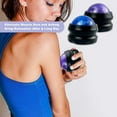 thumbnail image 6 of Manual Massage Roller Ball Therapy Massager Tools Sore Muscles Shoulders Arms Neck Back Feet Body Stiffness Joint Pain Stress Relief Blue, 6 of 6