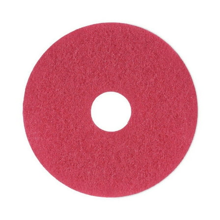 Boardwalk Buffing Floor Pads, 13" Diameter, Red, 5/Carton, Each
