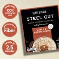 thumbnail image 2 of Better Oats Maple & Brown Sugar, Instant, Steel Cut Oatmeal, Hearty 10 Packets, 15.1 oz Box, 2 of 12
