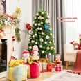 thumbnail image 3 of Costway 5ft Pre-lit Fiber Optic PVC Artificial Christmas Tree w/ 449 Branch Tips, 3 of 10