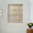 thumbnail image 3 of TWOPAGES Cordless Natural Bamboo Blinds 31"x72" Light Filtering Roman Shade for Indoor Window, Almond, 3 of 6